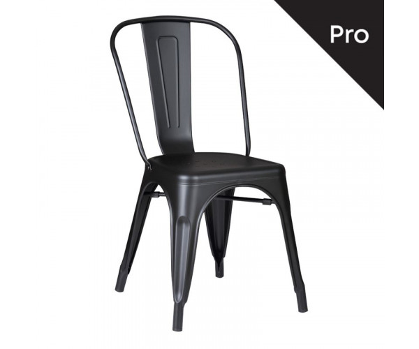 RELIX Καρέκλα-Pro, Μέταλλο Βαφή Μαύρο Matte
