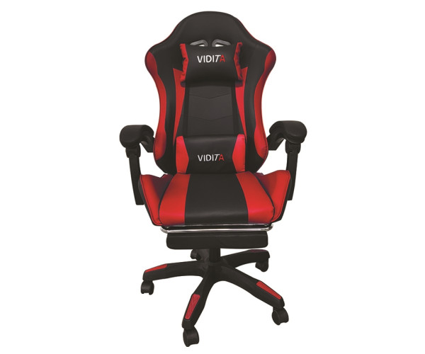 A6060 ΜΑΥΡΟ/ΚΟΚΚΙΝΟ ΠΟΛΥΘΡΟΝΑ GAMING/ΜΕ ΥΠΟΠΟΔΙΟ 01.0292