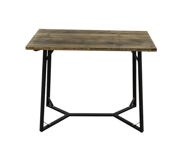 BISTRO ΤΡΑΠΕΖΙ BAR 120X65X108εκ. ΜΑΥΡΟ ΜΕΤΑΛΛΟ-ΞΥΛΟ 08.0165.1