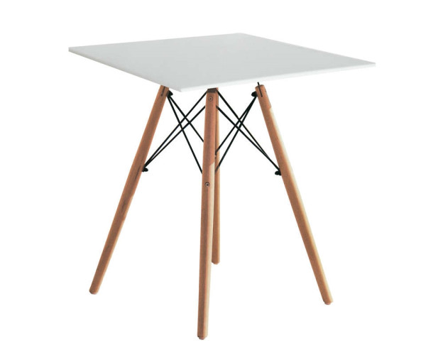 RANDY OFF WHITE 70X70Χ72εκ. ΤΡΑΠΕΖΙ ΞYΛO/MDF 10.0005