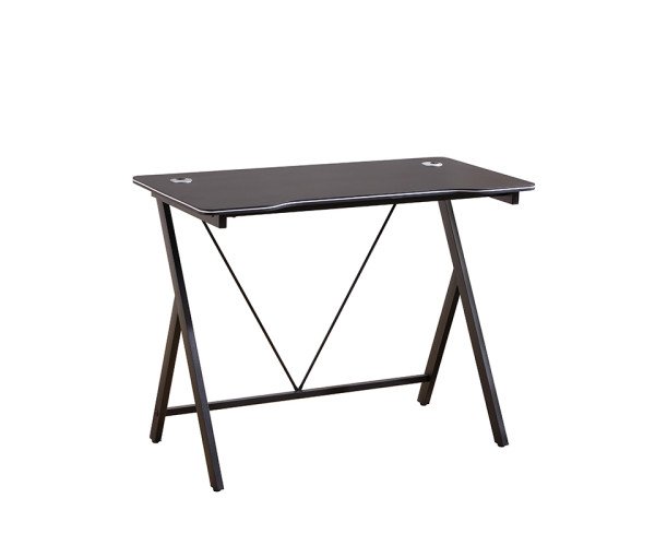 ΓΡΑΦΕΙΟ 100X50X75εκ.ΜΑΥΡΟ MDF/ΜΑΥΡΟ ΜΕΤΑΛΛΙΚΟ 12.0063
