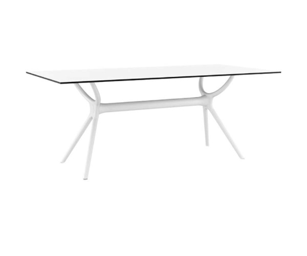 AIR ΤΡΑΠΕΖΙ 180Χ90Χ74εκ. WHITE LAMINATE 12mm 20.0185