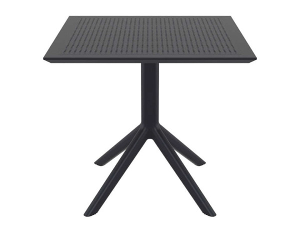 SKY BLACK 80X80X74εκ. ΤΡΑΠΕΖΙ ΠΟΛ/ΝΙΟΥ 20.0246