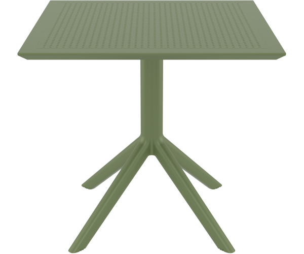 SKY OLIVE GREEN 80X80X74εκ. ΤΡΑΠΕΖΙ ΠΟΛ/ΝΙΟΥ 20.0248