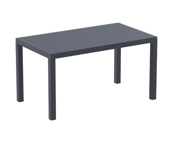ARES ΤΡΑΠΕΖΙ 140Χ80Χ75εκ. DARK GREY ΠΟΛ/ΝΙΟΥ 20.0530