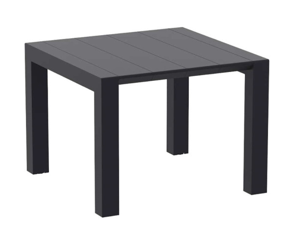 VEGAS BLACK 100X100/140Χ75εκ. ΕΠΕΚΤ.ΤΡΑΠΕΖΙ ΠΟΛ/ΝΙΟΥ 20.0572