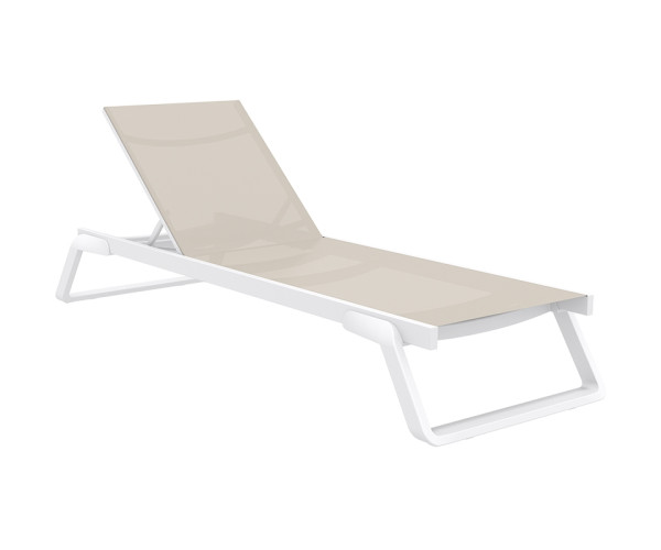 TROPIC ΞΑΠΛΩΣΤΡΑ WHITE/TAUPE ΑΛΟΥΜ-ΠΟΛ/ΝΙΟΥ 20.0687