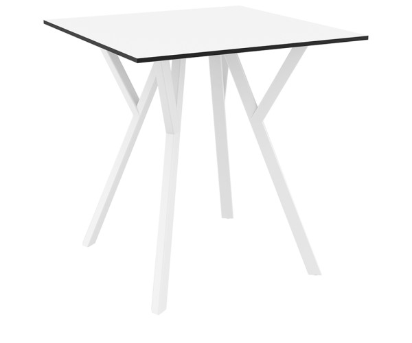 MAX ΤΡΑΠΕΖΙ 70Χ70Χ74εκ. WHITE LAMINATE 12mm 20.0822