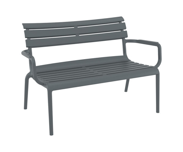 PARIS ΚΑΝΑΠΕΣ DARK GREY 116X70X75εκ. ΠΟΛ/ΝΙΟΥ 20.0857
