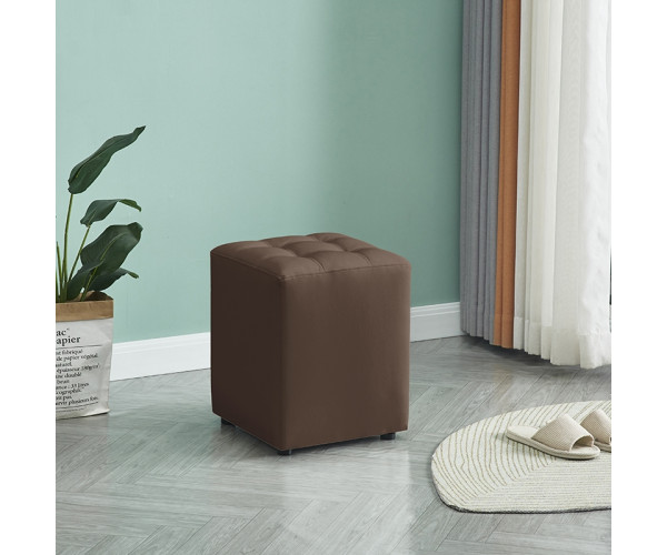 CUBE BROWN PU ΣΚΑΜΠΟ 35X35X42εκ. 40.0123