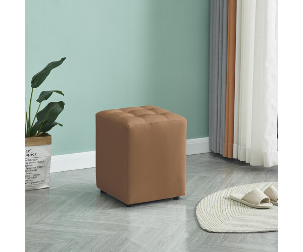 CUBE CAPPUCCINO PU ΣΚΑΜΠΟ 35X35X42εκ. 40.0124