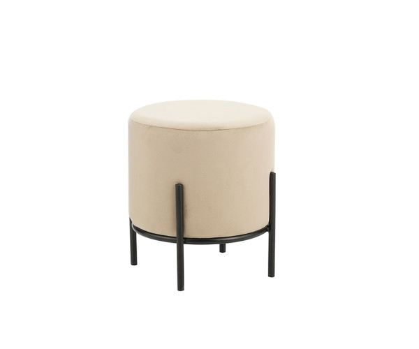 BELLA/R ΣΚΑΜΠΟ BEIGE VELVET ΥΦΑΣΜΑ Φ.35Χ38εκ. 40.0142