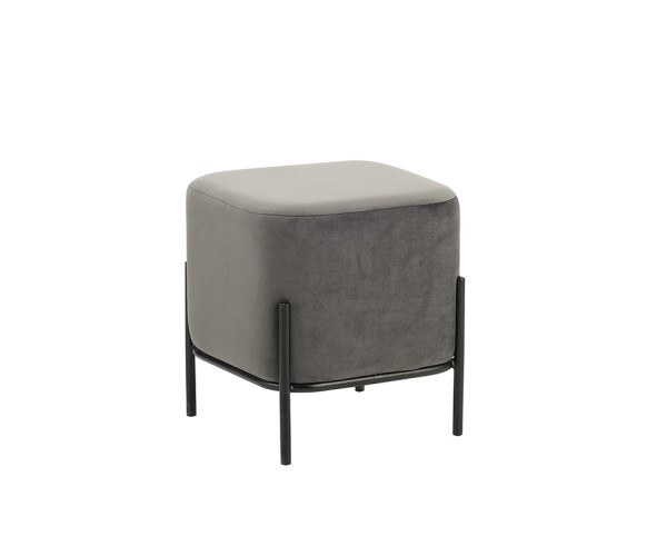 BELLA/S ΣΚΑΜΠΟ GREY VELVET ΥΦΑΣΜΑ 36X36Χ38εκ. 40.0143