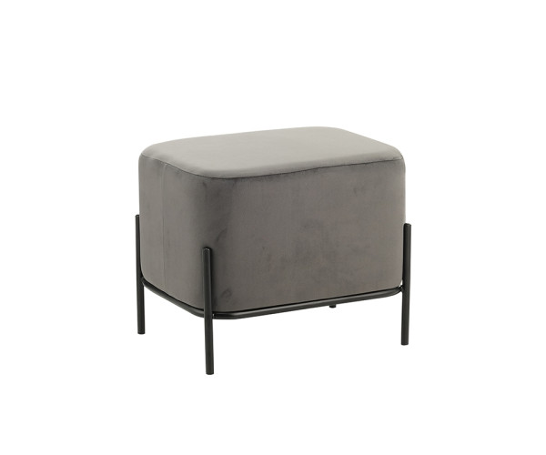 BELLA/L ΣΚΑΜΠΟ GREY VELVET ΥΦΑΣΜΑ 48X37Χ39εκ. 40.0146