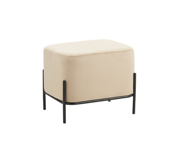BELLA/L ΣΚΑΜΠΟ BEIGE VELVET ΥΦΑΣΜΑ 48X37Χ39εκ. 40.0148