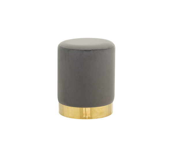LINDA/S ΣΚΑΜΠΟ GREY VELVET ΥΦΑΣΜΑ Φ.34Χ42εκ. 40.0152