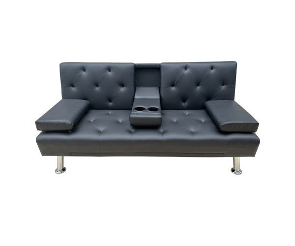 REST BLACK PU ΚΑΝΑΠΕΣ-ΚΡΕΒΑΤΙ 168X88εκ. 40.0156