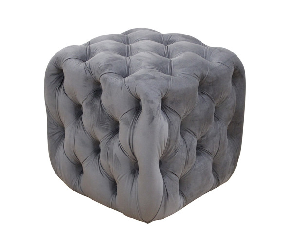 ASTRA ΣΚΑΜΠΟ GREY VELVET ΥΦΑΣΜΑ 45X45Χ45εκ. 40.0160