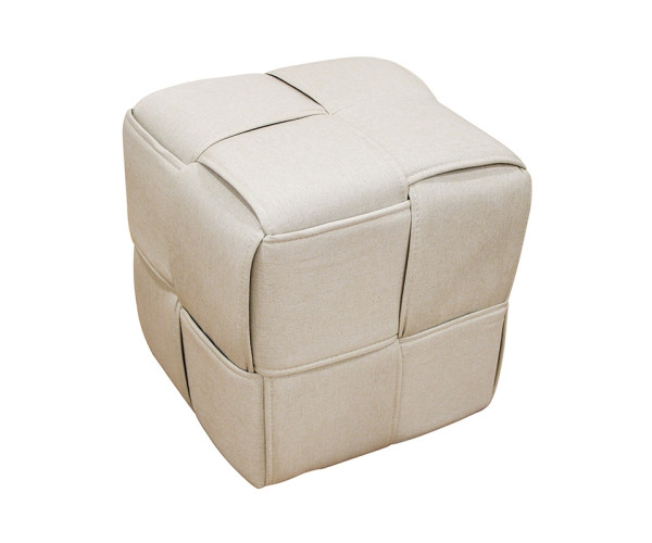 LINE ΣΚΑΜΠΟ CREAM ΥΦΑΣΜΑ 40X40X40εκ. 40.0163