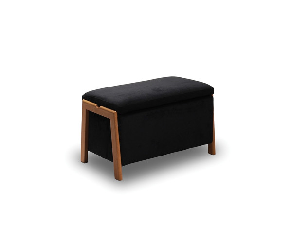 DALI ΣΚΑΜΠΟ VELVET BLACK ΜΕ ΑΠΟΘ. ΧΩΡΟ 75X42X44εκ. 40.0601
