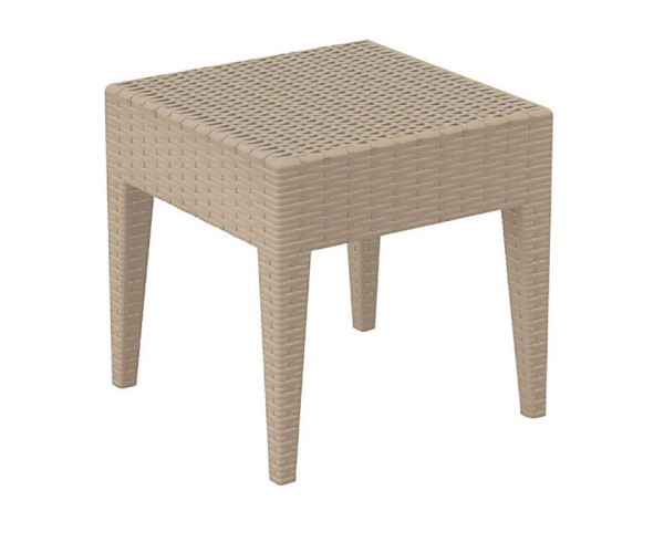 MIAMI TAUPE ΤΡΑΠΕΖΙ 45Χ45Χ45εκ. ΠΟΛ/ΝΙΟΥ 53.0035