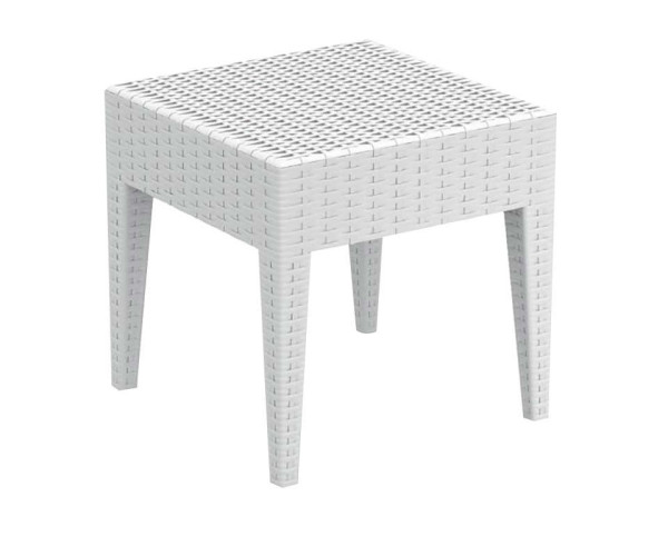 MIAMI WHITE ΤΡΑΠΕΖΙ 45Χ45Χ45εκ. ΠΟΛ/ΝΙΟΥ 53.0084