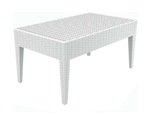 MIAMI WHITE ΤΡΑΠΕΖΙ 92Χ53Χ45εκ. ΠΟΛ/ΝΙΟΥ 53.0086