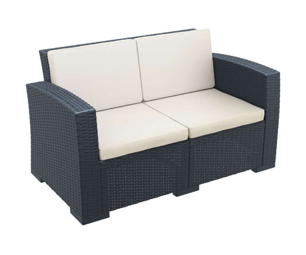 MONACO DARK GREY 2ΘΕΣ.ΚΑΝΑΠΕΣ ΜΕ ΜΑΞ. ΠΟΛ/ΝΙΟΥ 53.0812
