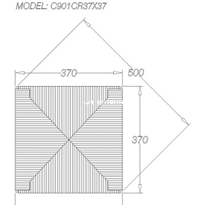 Ψάθα για καρέκλα καφενείου 37Χ37 τετράγωνη