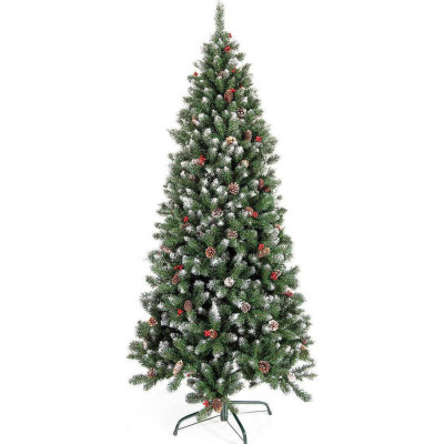 104 ΔΕΝΔΡΟ BERRY SNOWY PVC ΥΨΟΣ 2,40m - 1017 ΚΛΑΔΙΑ - Φ93cm