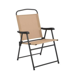 GINA πτυσσόμενη μεταλλική πολυθρόνα με pvc 49x53x87 