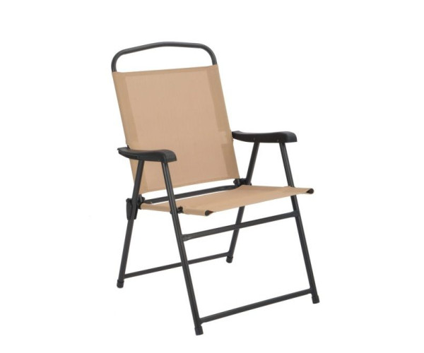 GINA πτυσσόμενη μεταλλική πολυθρόνα με pvc 49x53x87 