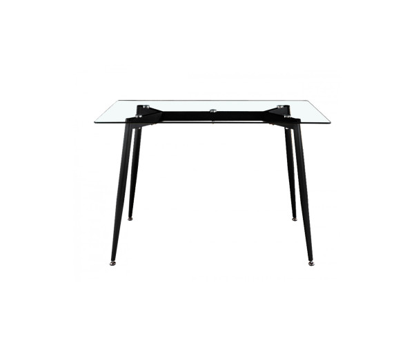 WILD μαύρο τραπέζι μεταλλικό 120x80xΗ75cm