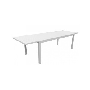 Letta λευκό επεκτεινόμενο τραπέζι αλουμινίου 200-280x95x74cm